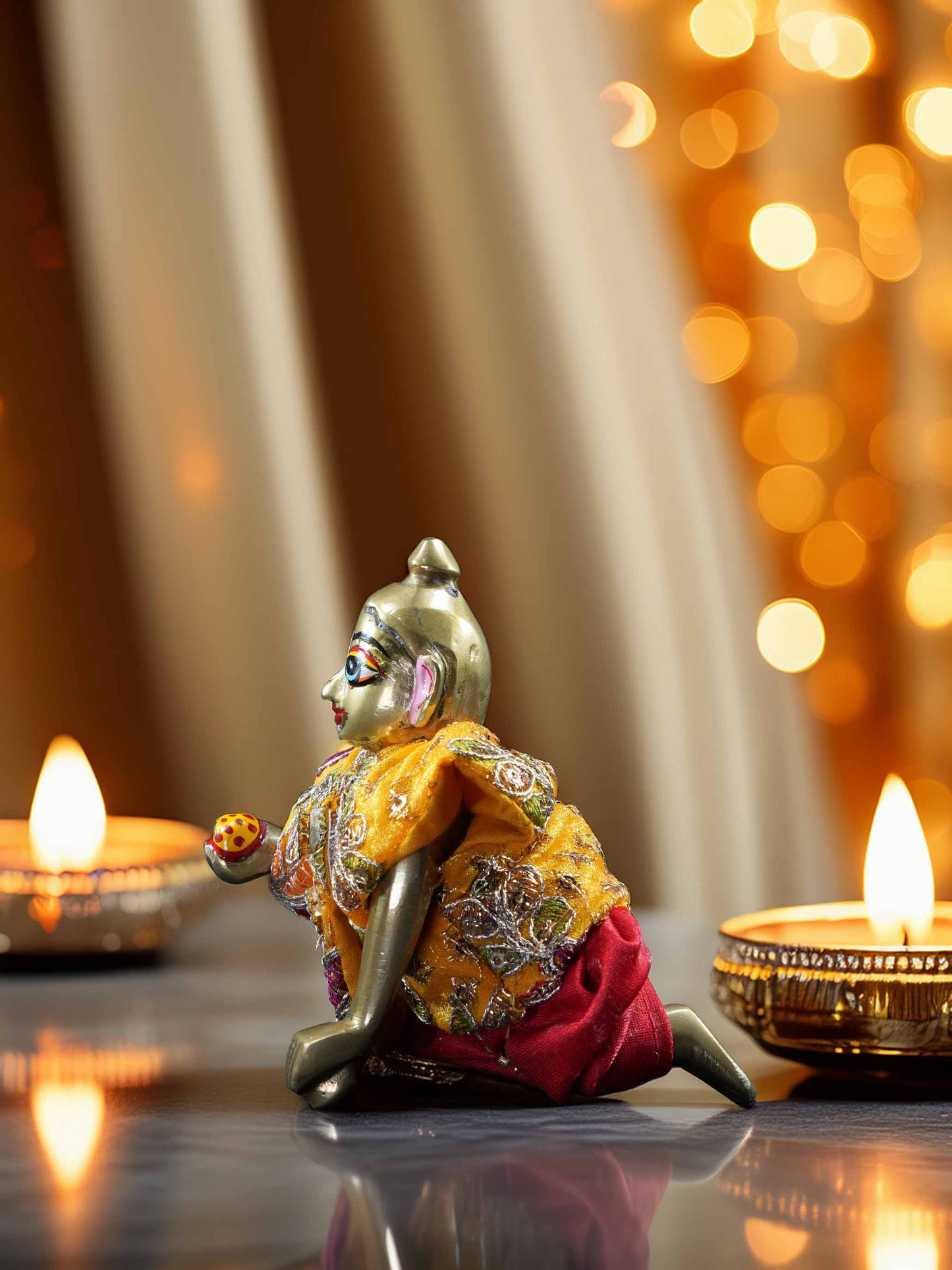 pitambar dresses laddu gopal dress thakurji kanha ji bal om poshak mathura online best diwali pooja