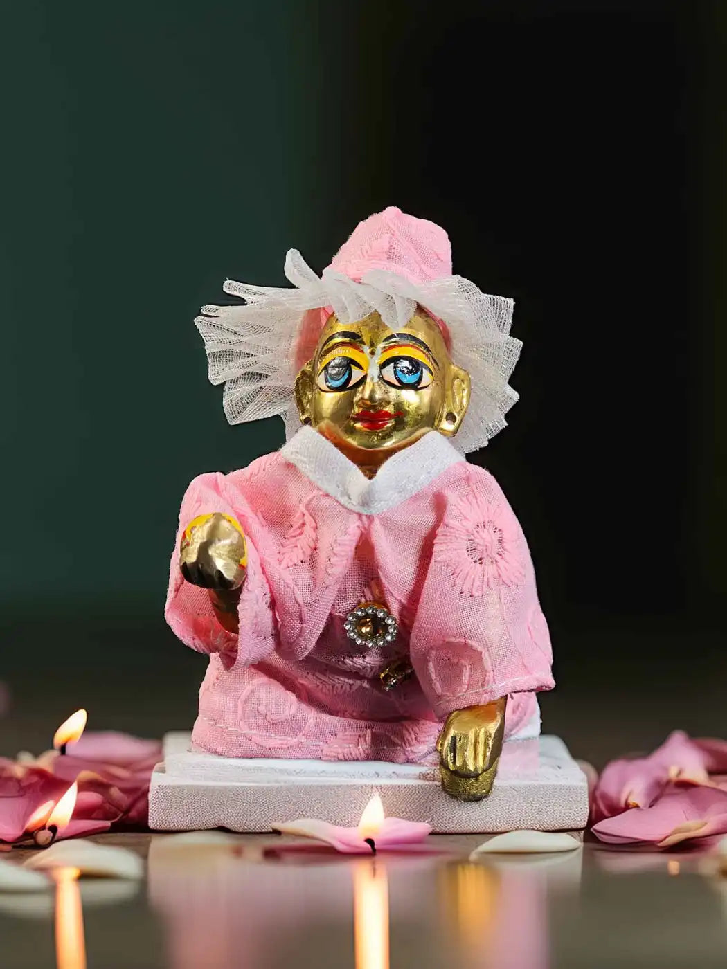 pushp combo poshak dress laddu gopal thakurji kanha ji bal om poshak mathura online