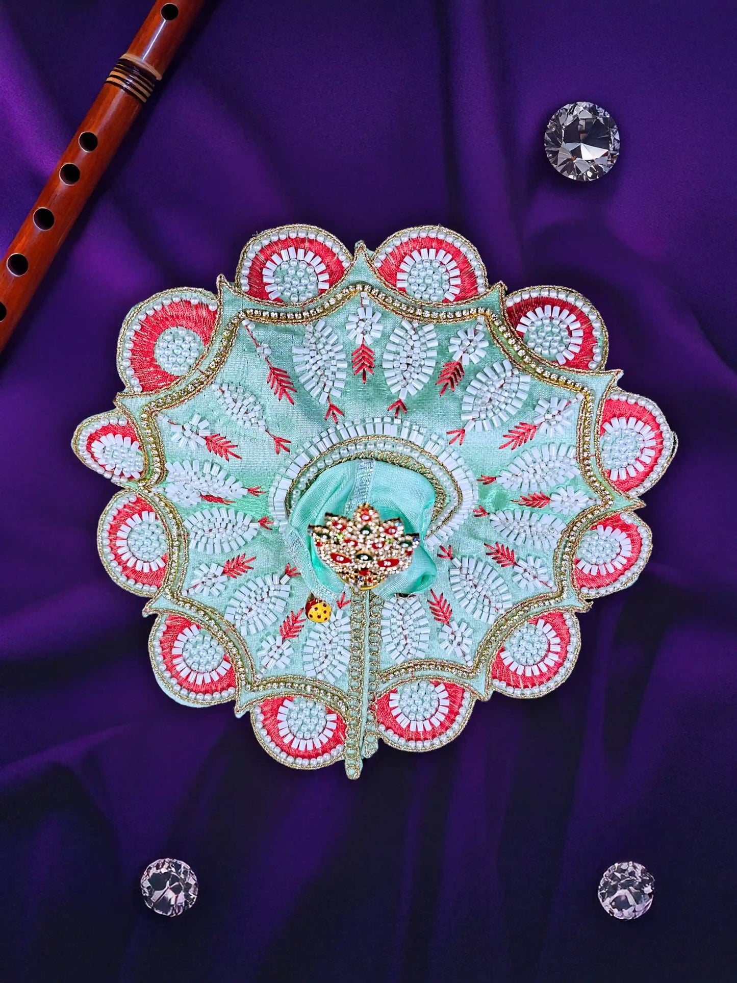 rajvanshi aura aqua laddu bal gopal kanha thakur ji dress poshak