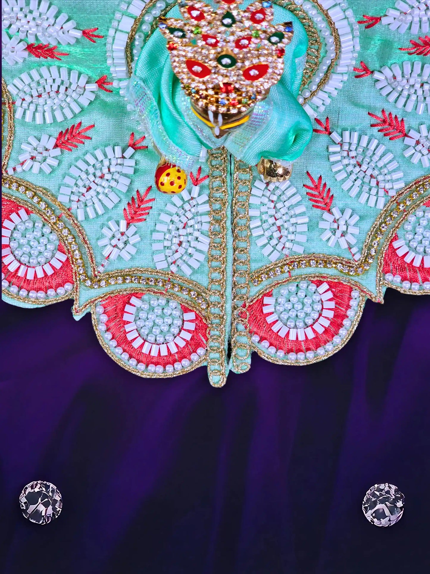rajvanshi aura aqua laddu bal gopal kanha thakur ji dress poshak