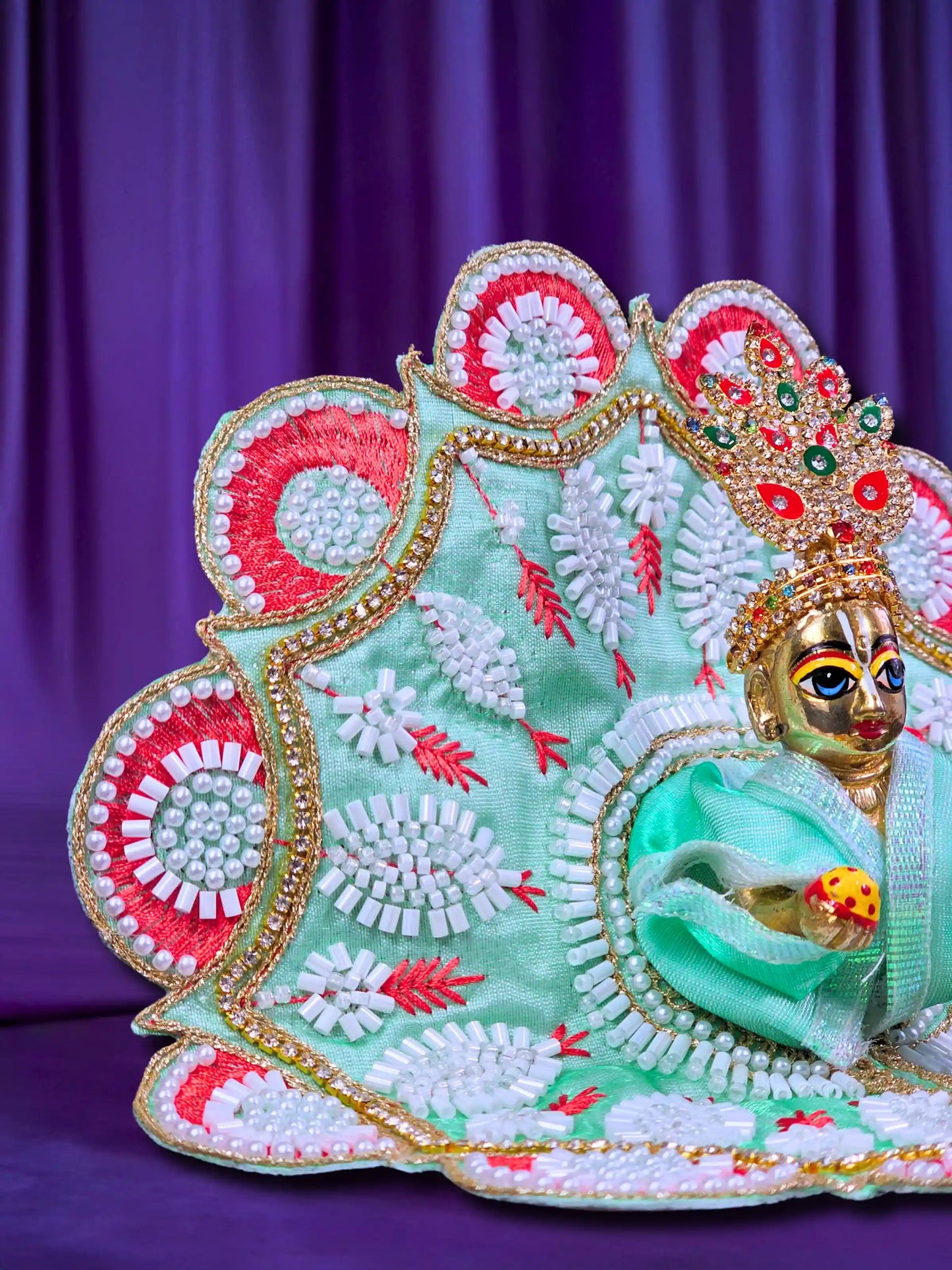 rajvanshi aura aqua laddu bal gopal kanha thakur ji dress poshak