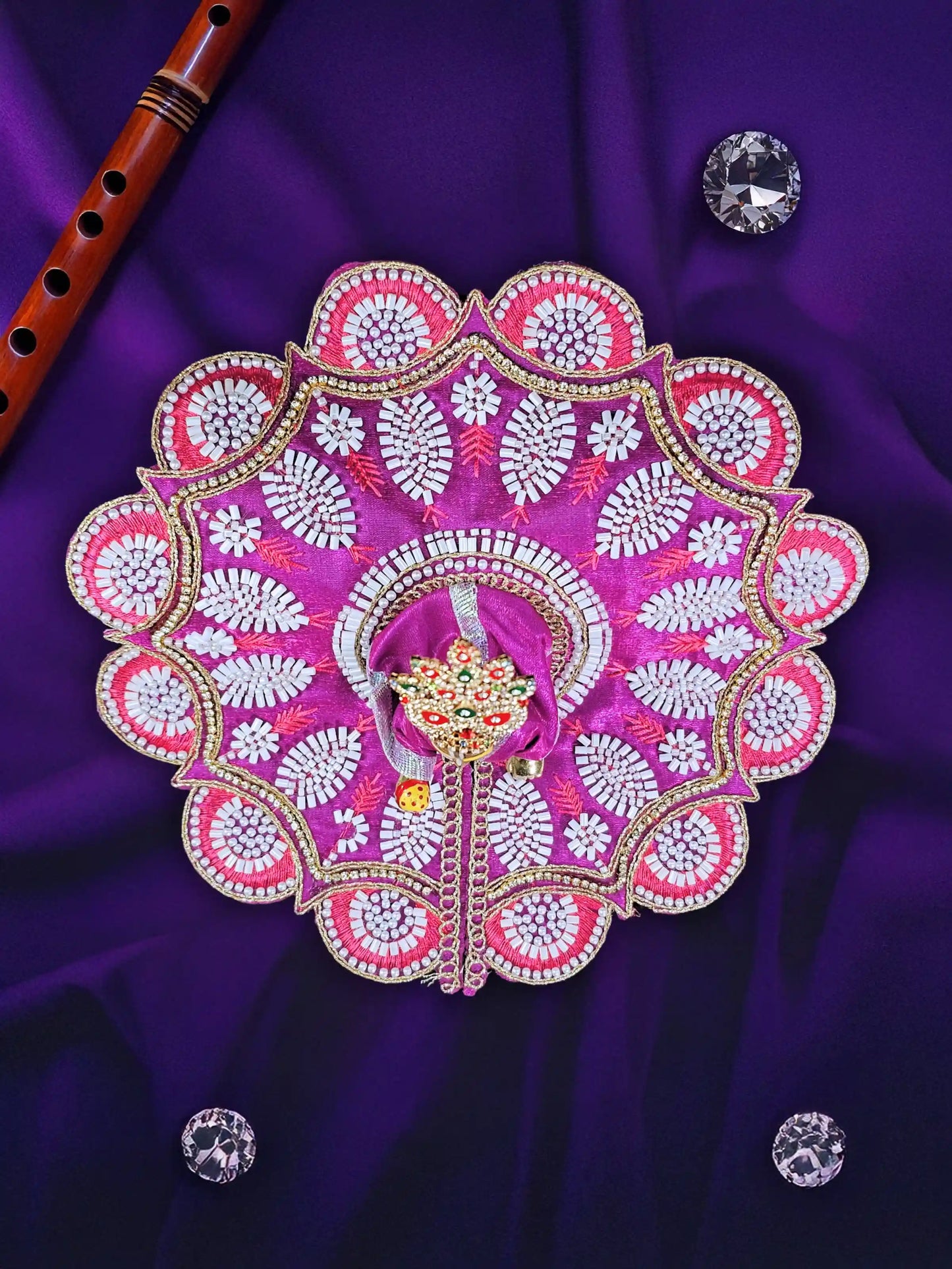 rajvanshi aura lavender laddu bal gopal kanha thakur ji dress poshak