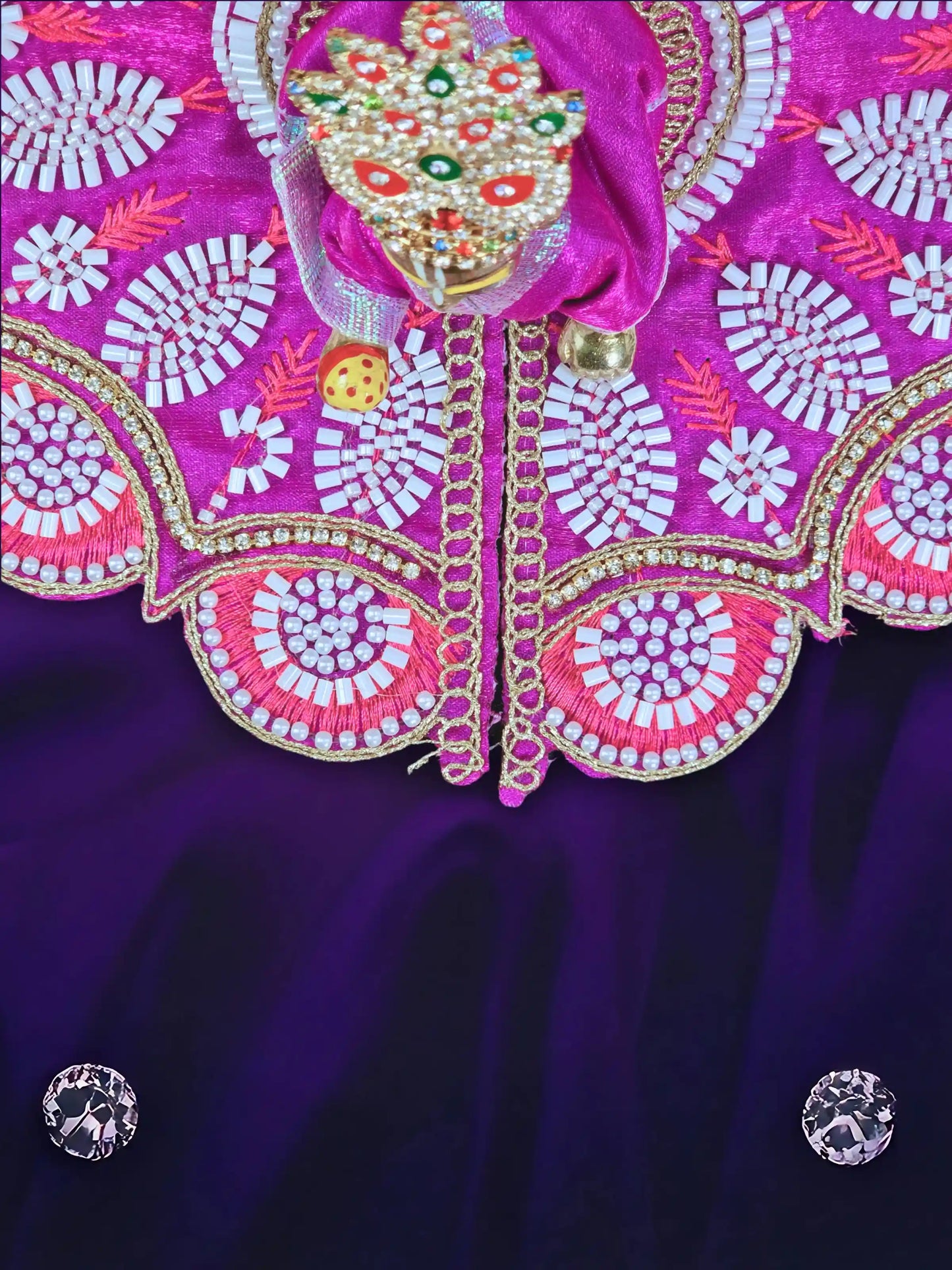 rajvanshi aura lavender laddu bal gopal kanha thakur ji dress poshak