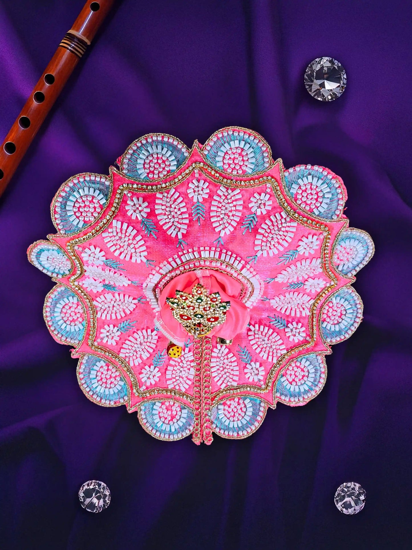 rajvanshi aura rosy laddu bal gopal kanha thakur ji dress poshak