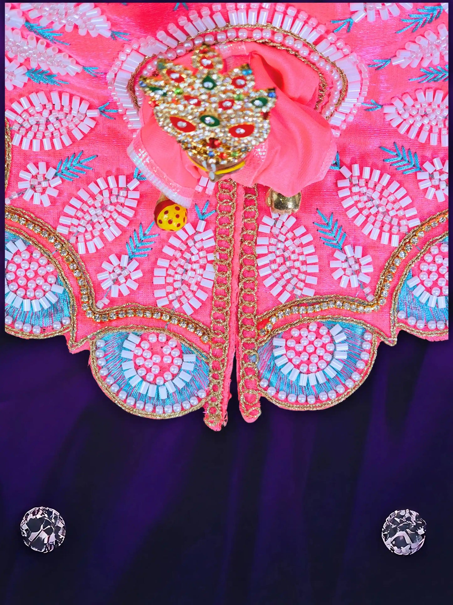 rajvanshi aura rosy laddu bal gopal kanha thakur ji dress poshak