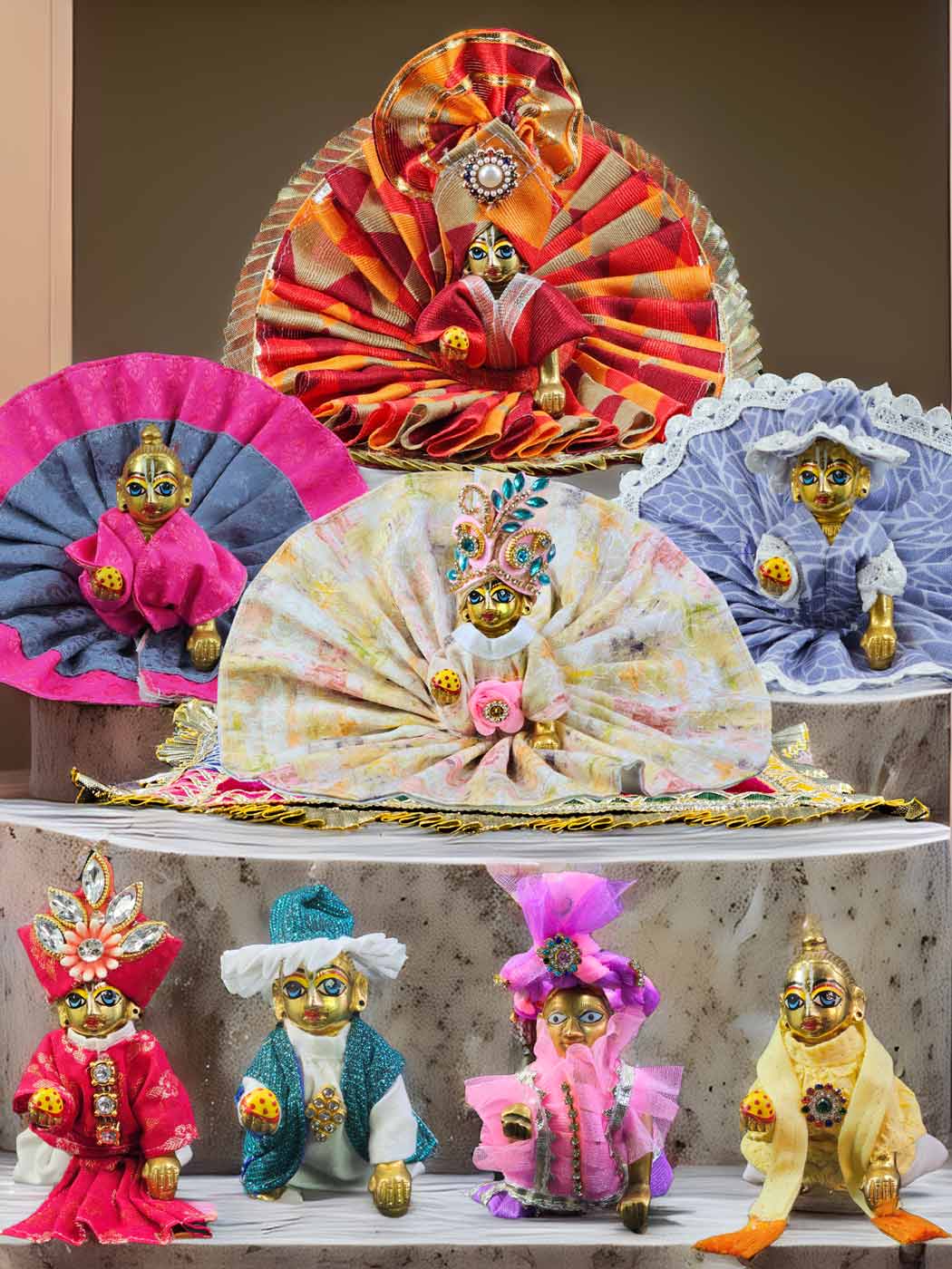 sampoorna summer combo dress laddu gopal thakurji kanha ji bal om poshak mathura online best