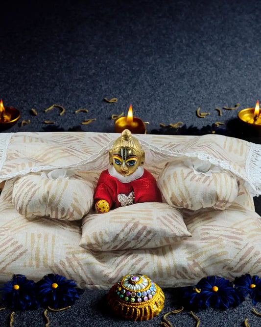 shanti cotton bistar set dress ladoo dresses laddu gopal thakurji kanha ji bal om poshak mathura online best