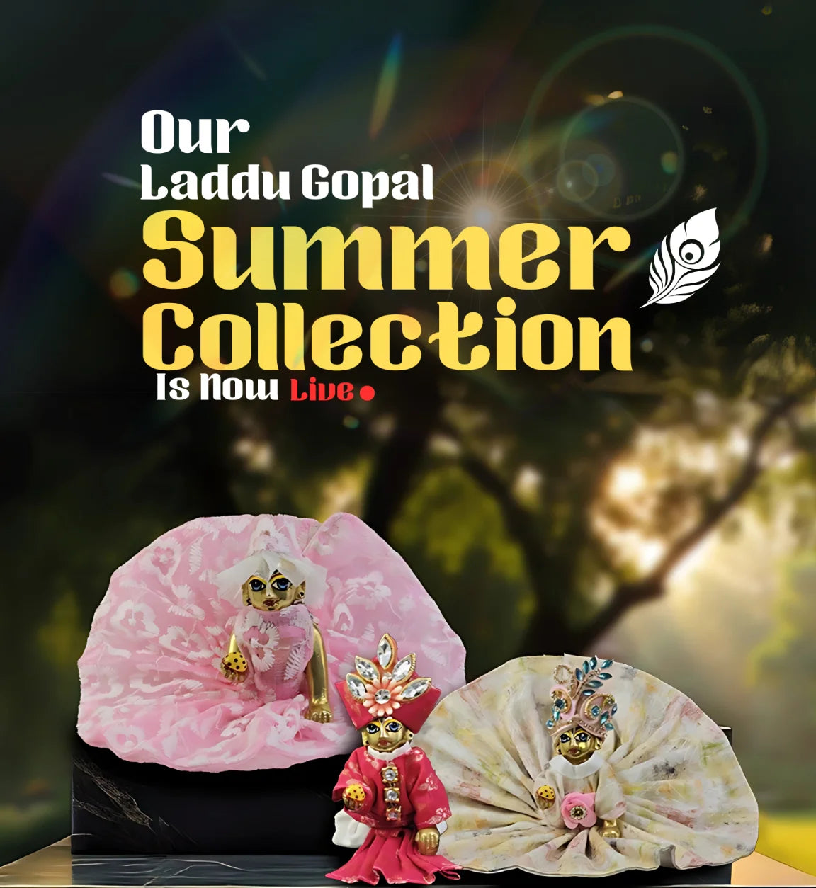 summer mobile laddu gopal thakurji bal kanha om poshak banner mathura online dress
