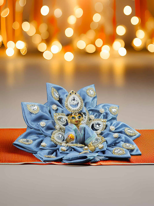 Chandra Shobha Grey Navratri Special Laddu Gopal Poshak