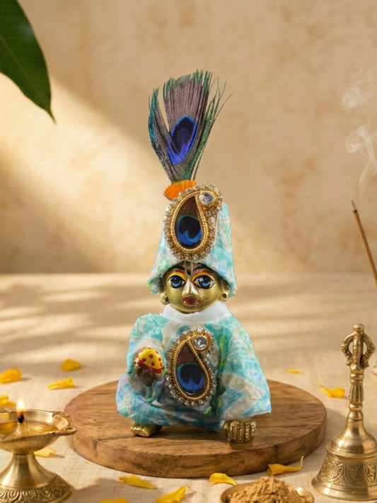 vastra Laddu Gopal Dresses Online in India Winter Dress for Poshak Thakurji Kanha Ji Accessories Dhoti Kurta Set Pajama Aasan Janmashtami Special Summer Shringar Fancy Jacket Premium Festival Bistar Combo om poshak kanha thakurji bal