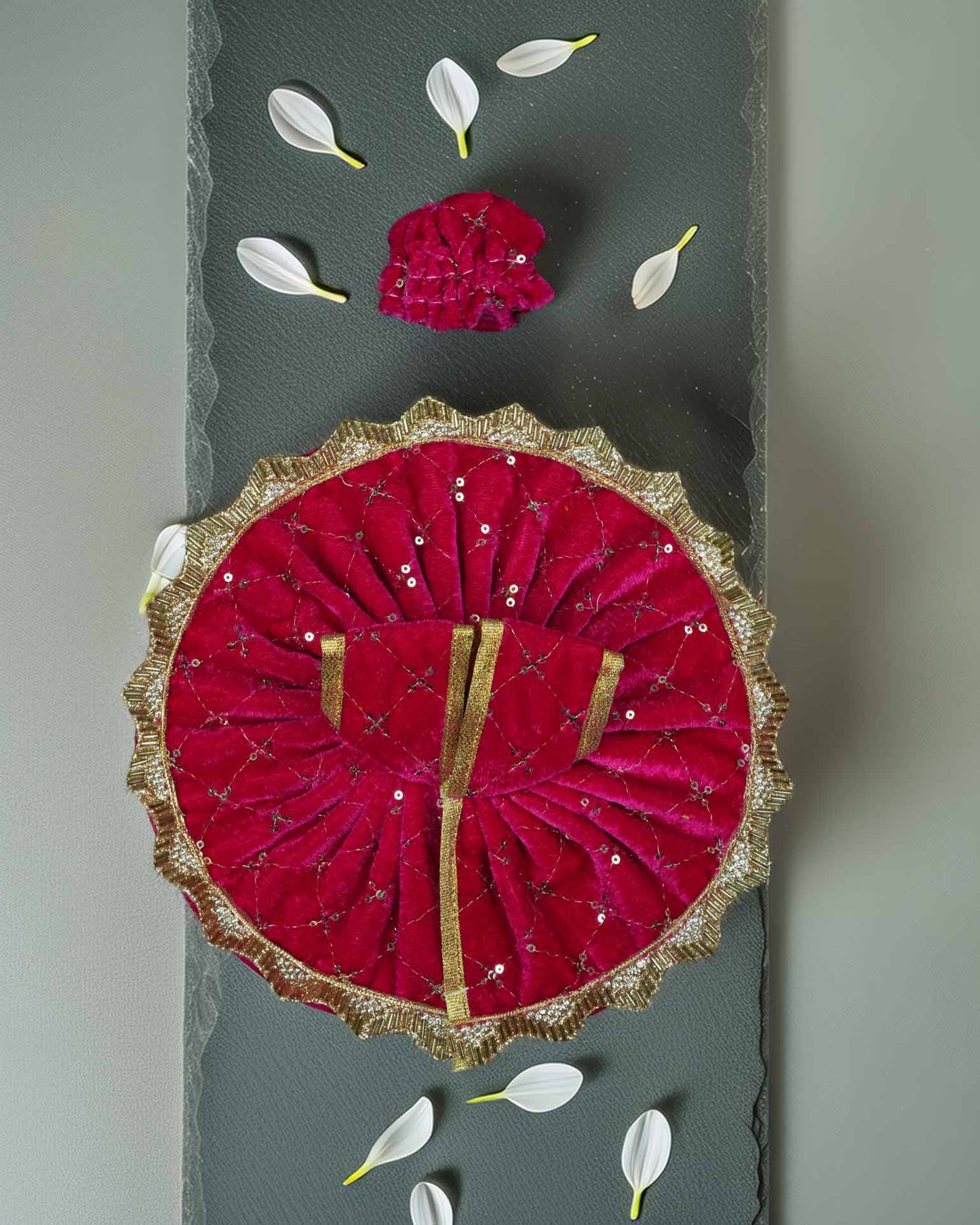 velvata winter dress ladoo dresses laddu gopal dress thakurji kanha ji bal om poshak mathura online best