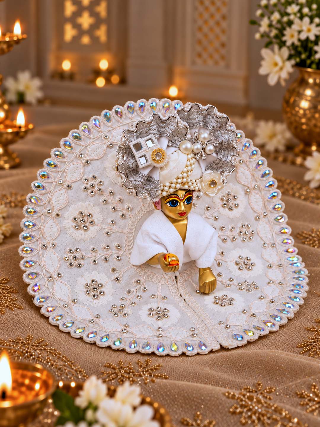 Induprabha Fancy Poshak | Laddu Gopal Gol Dress — product image 3