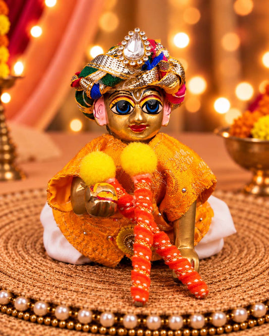 Garba Vaibhav Jacket Set with Dandiya For Kanha Ji