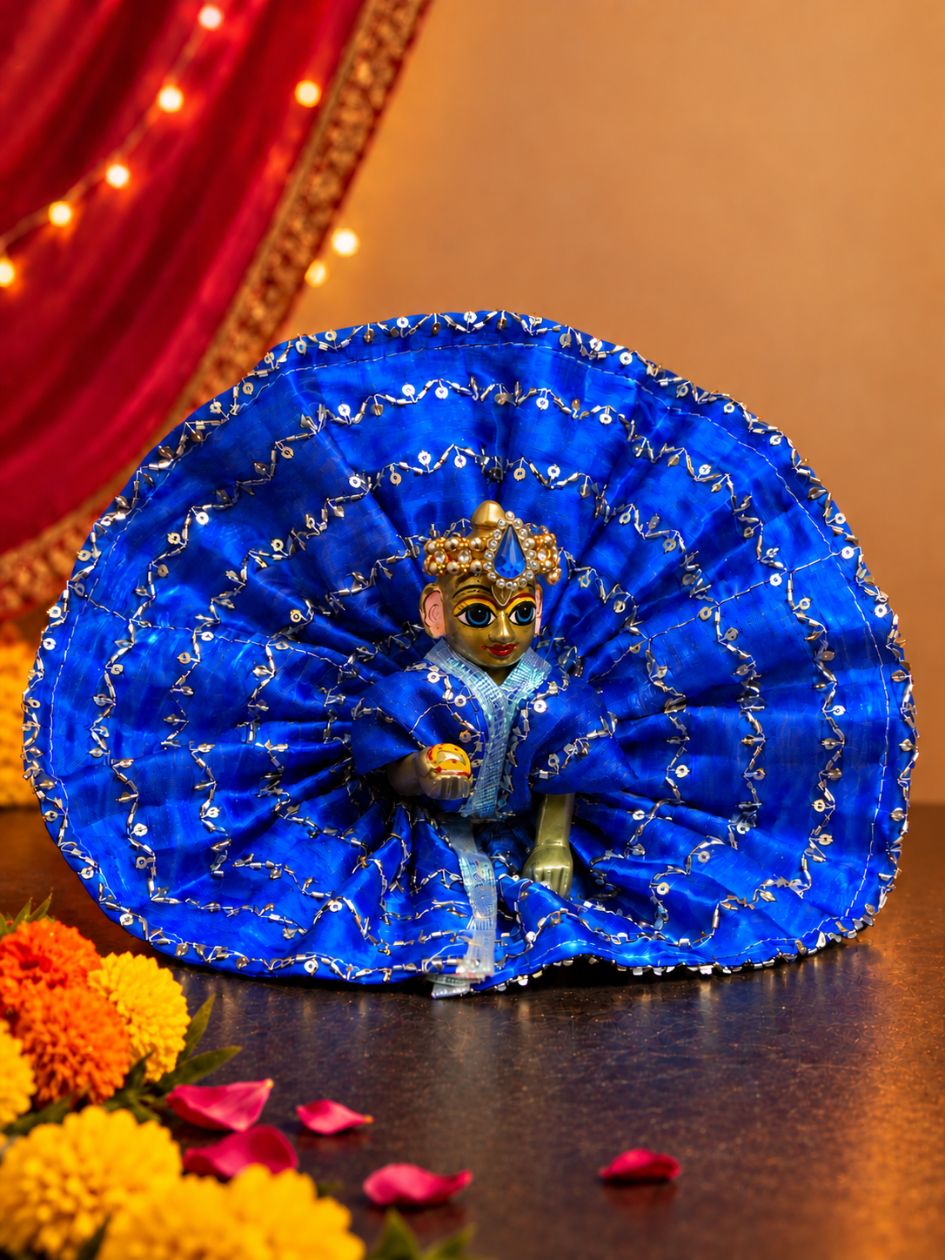 Raasneel Royal Blue Laddu Gopal Navratri Gol Poshak