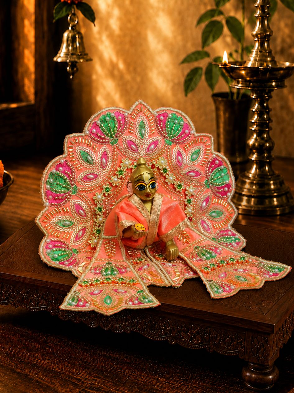 best Mathura wholesale manufacturer Laddu Gopal Dresses Online in India Winter Dress for Poshak Thakurji Kanha Ji Accessories Dhoti Kurta Set Pajama Aasan Janmashtami Special Summer Shringar Fancy Jacket Premium Festival Bistar Combo om poshak kanha thakurji bal lala lalla ladoo