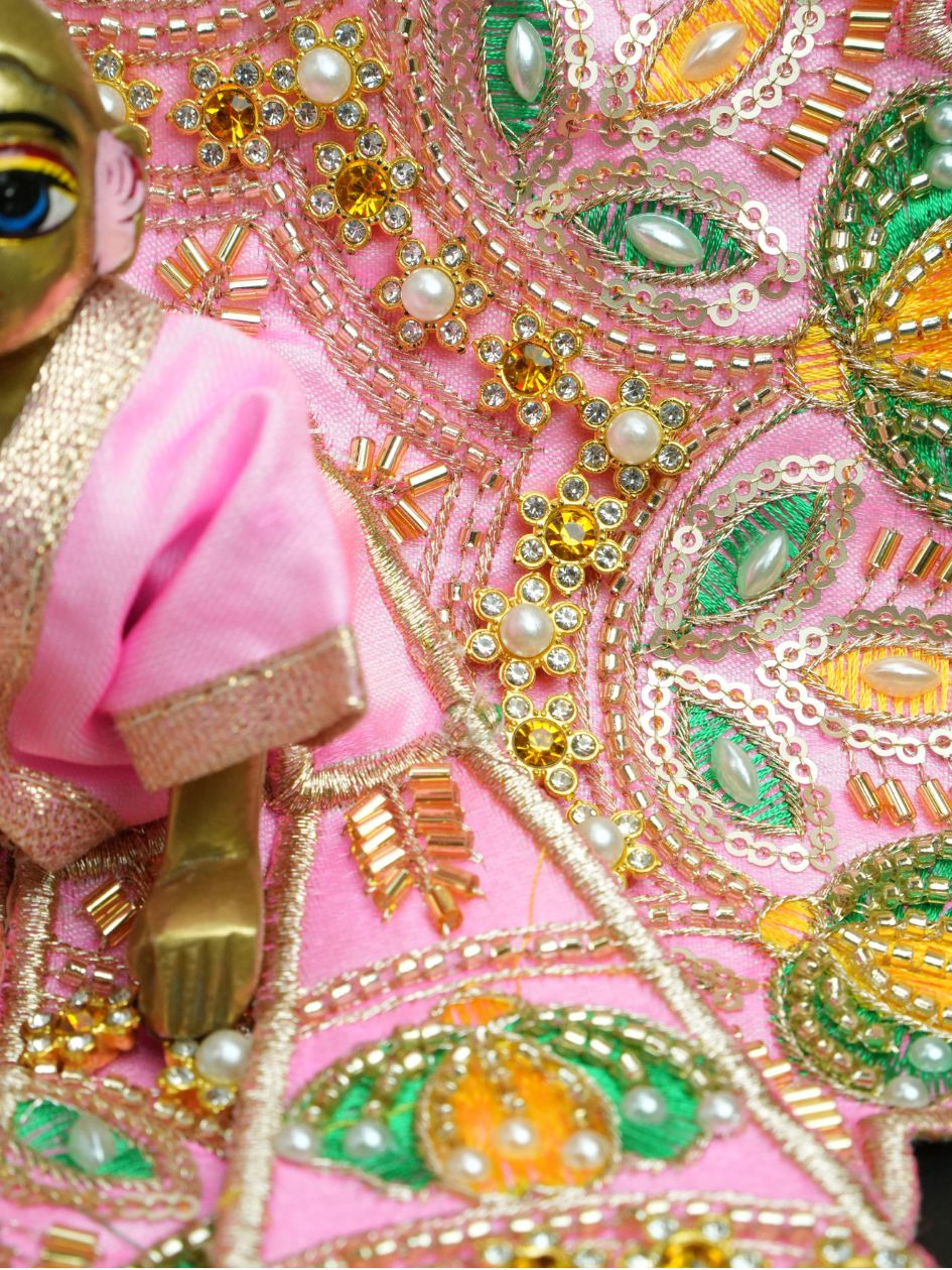 Kusumvalli Pink Fancy Poshak with Patka For Thakurji — product image 4