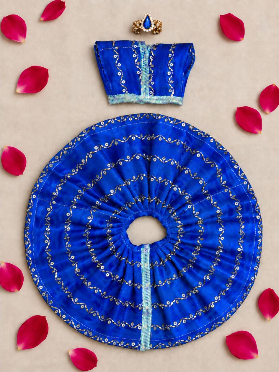 Raasneel Royal Blue Laddu Gopal Navratri Gol Poshak