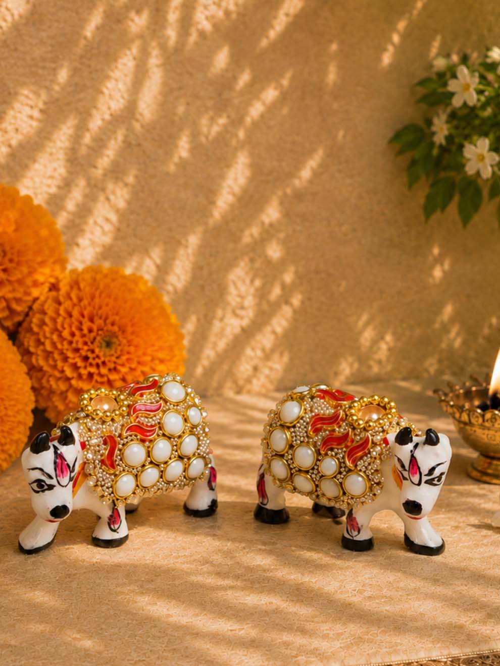 best cow idol  Mathura wholesale manufacturer Laddu Gopal Dresses Online in India Winter Dress for Poshak Thakurji Kanha Ji Accessories Dhoti Kurta Set Pajama Aasan Janmashtami Special Summer Shringar Fancy Jacket Premium Festival Bistar Combo om poshak kanha thakurji bal lala lalla ladoo
