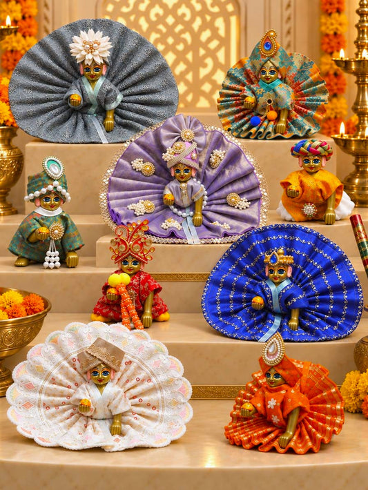 Navratri Special 9 Day Navrang Laddu Gopal Dress Combo