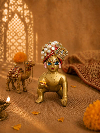 Rajvesh Rajasthani Style MultiColor Pagdi For Kanha Ji