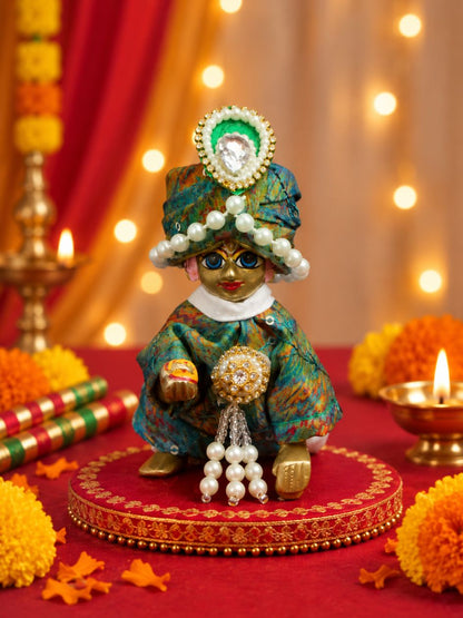 best Mathura wholesale manufacturer Laddu Gopal Dresses Online in India Winter Dress for Poshak Thakurji Kanha Ji Accessories Dhoti Kurta Set Pajama Aasan Janmashtami Special Summer Shringar Fancy Jacket Premium Festival Bistar Combo om poshak kanha thakurji bal lala lalla ladoo