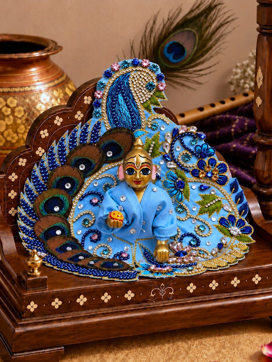 Kekavali Zari Work Fancy Poshak For Laddu Gopal Ji