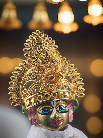 Rajtilak Metal Mukut For Thakurji