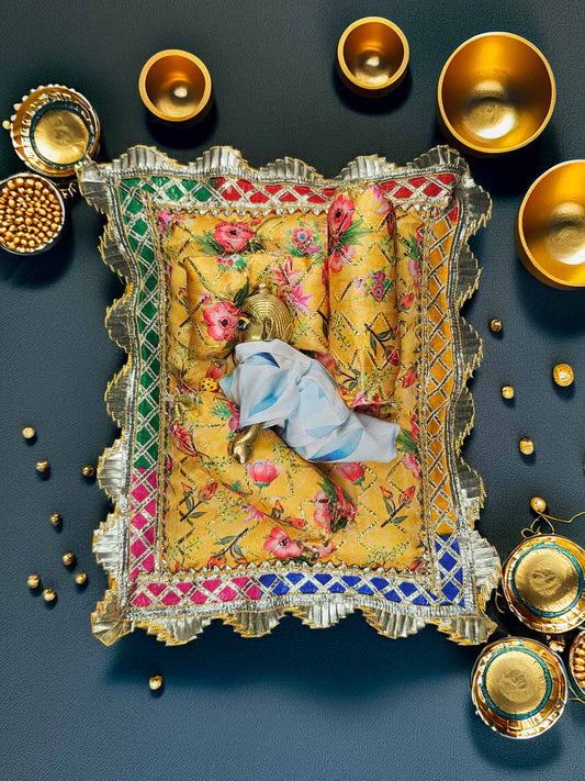 Phoolon ki Palna Janmashtami Special Bistar Set for Laddu Gopal Ji