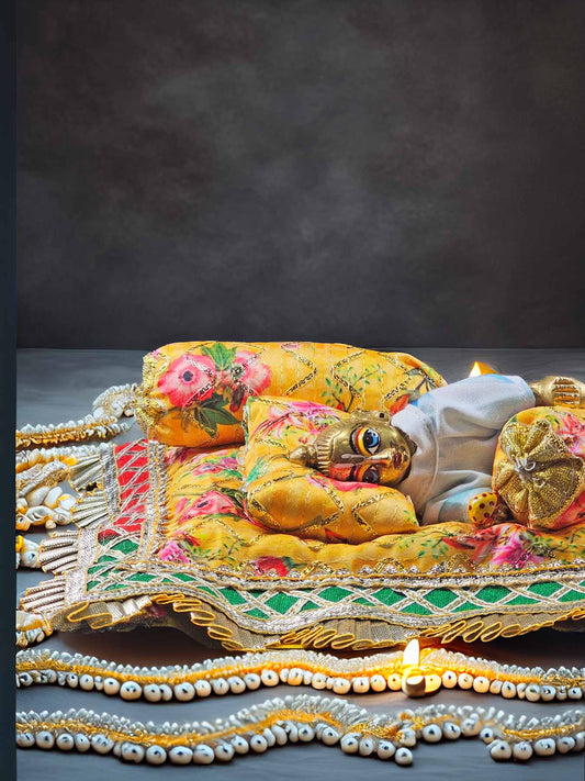 Phoolon ki Palna Janmashtami Special Bistar Set for Laddu Gopal Ji
