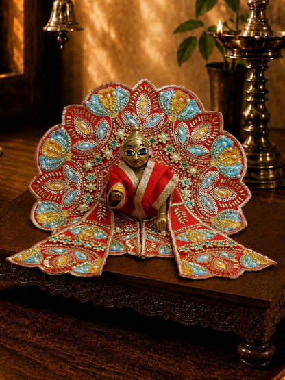 best Mathura wholesale manufacturer Laddu Gopal Dresses Online in India Winter Dress for Poshak Thakurji Kanha Ji Accessories Dhoti Kurta Set Pajama Aasan Janmashtami Special Summer Shringar Fancy Jacket Premium Festival Bistar Combo om poshak kanha thakurji bal lala lalla ladoo