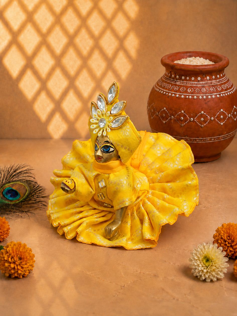 Nandeshwar Dhoti Kurta Dress For Laddu Gopal Ji — product image 5