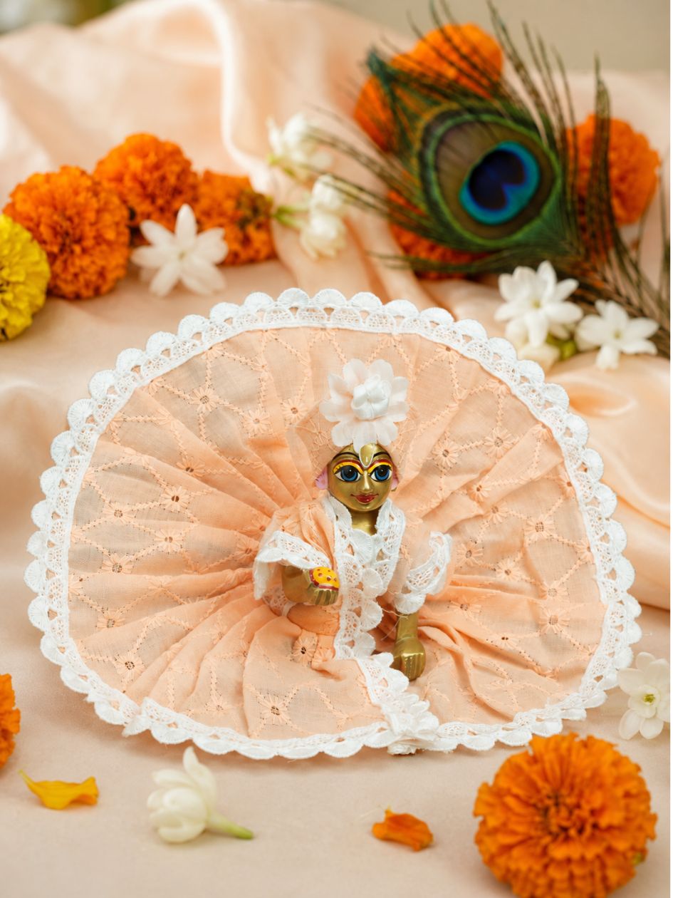 Madhurima Peach Poshak For Thakurji — product image 3