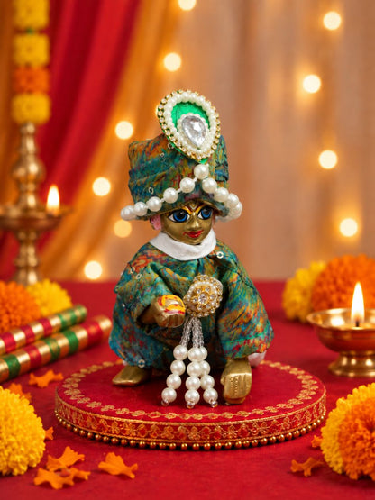 best Mathura wholesale manufacturer Laddu Gopal Dresses Online in India Winter Dress for Poshak Thakurji Kanha Ji Accessories Dhoti Kurta Set Pajama Aasan Janmashtami Special Summer Shringar Fancy Jacket Premium Festival Bistar Combo om poshak kanha thakurji bal lala lalla ladoo