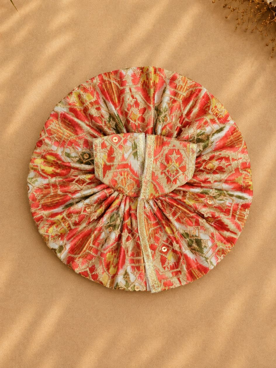 Kalasootra Classic Embroidered Gol Poshak Dress For Thakurji — product image 2