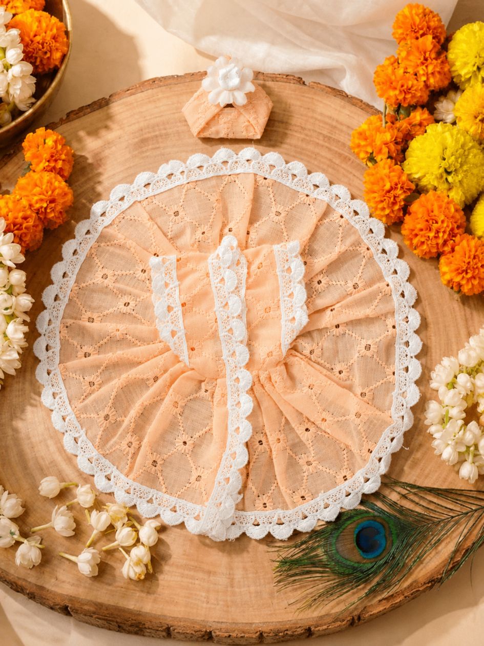 Madhurima Peach Poshak For Thakurji — product image 5