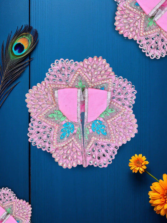 Pearl Elegance Pink Laddu Gopal Poshak