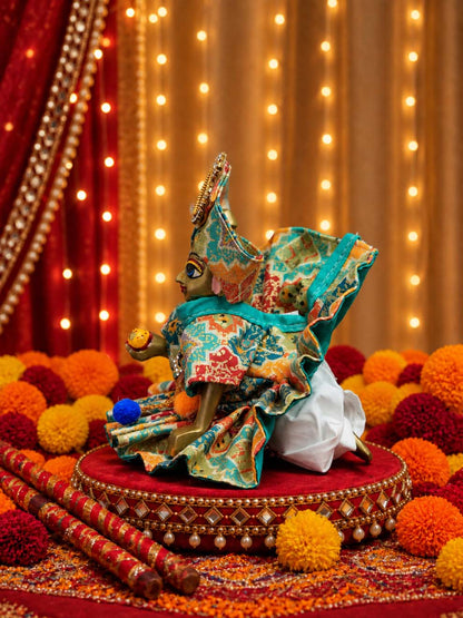 best navratri Mathura wholesale manufacturer Laddu Gopal Dresses Online in India Winter Dress for Poshak Thakurji Kanha Ji Accessories Dhoti Kurta Set Pajama Aasan Janmashtami Special Summer Shringar Fancy Jacket Premium Festival Bistar Combo om poshak kanha thakurji bal lala lalla ladoo