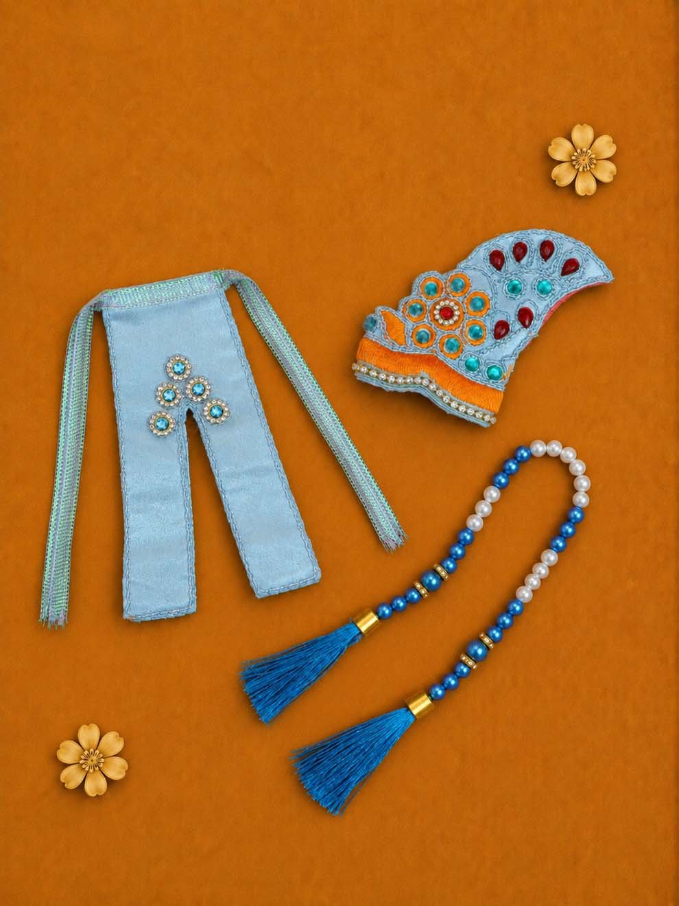 best Mathura wholesale manufacturer Laddu Gopal Dresses Online in India Winter Dress for Poshak Thakurji Kanha Ji Accessories Dhoti Kurta Set Pajama Aasan Janmashtami Special Summer Shringar Fancy Jacket Premium Festival Bistar Combo om poshak kanha thakurji bal lala lalla ladoo