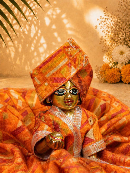 Aakriti Gol Laddu Gopal Dresses Online in India Winter Dress for Poshak Thakurji Kanha Ji Accessories Dhoti Kurta Set Pajama Aasan Janmashtami Special Summer Shringar Fancy Jacket Premium Festival Bistar Combo om poshak kanha thakurji bal lala lalla ladoo