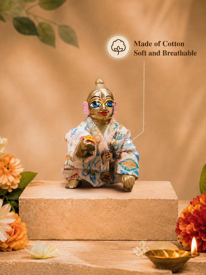 Aarohi Laddu Gopal Dresses Online in India Winter Dress for Poshak Thakurji Kanha Ji Accessories Dhoti Kurta Set Pajama Aasan Janmashtami Special Summer Shringar Fancy Jacket Premium Festival Bistar Combo om poshak kanha thakurji bal lala lalla ladoo