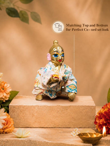 Aarohi Laddu Gopal Dresses Online in India Winter Dress for Poshak Thakurji Kanha Ji Accessories Dhoti Kurta Set Pajama Aasan Janmashtami Special Summer Shringar Fancy Jacket Premium Festival Bistar Combo om poshak kanha thakurji bal lala lalla ladoo