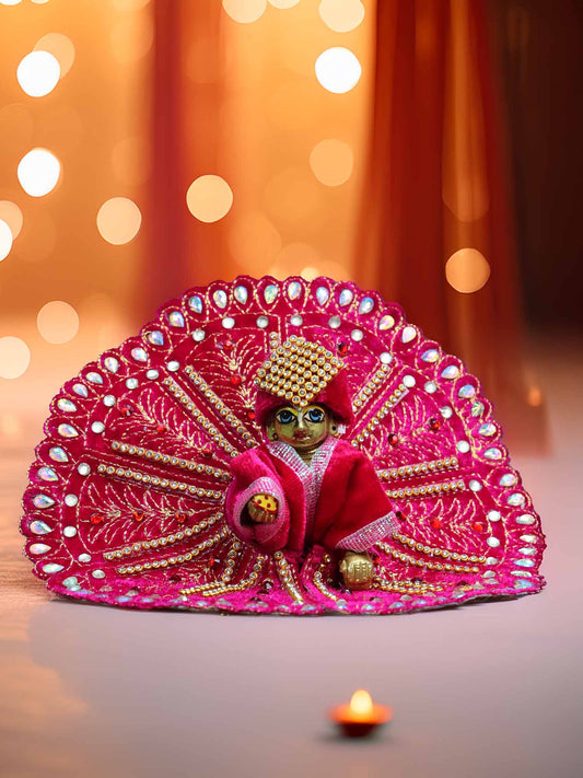Anandotsav Pink dresses laddu gopal thakurji kanha ji bal om poshak  for mathura online best Janmashtami dress