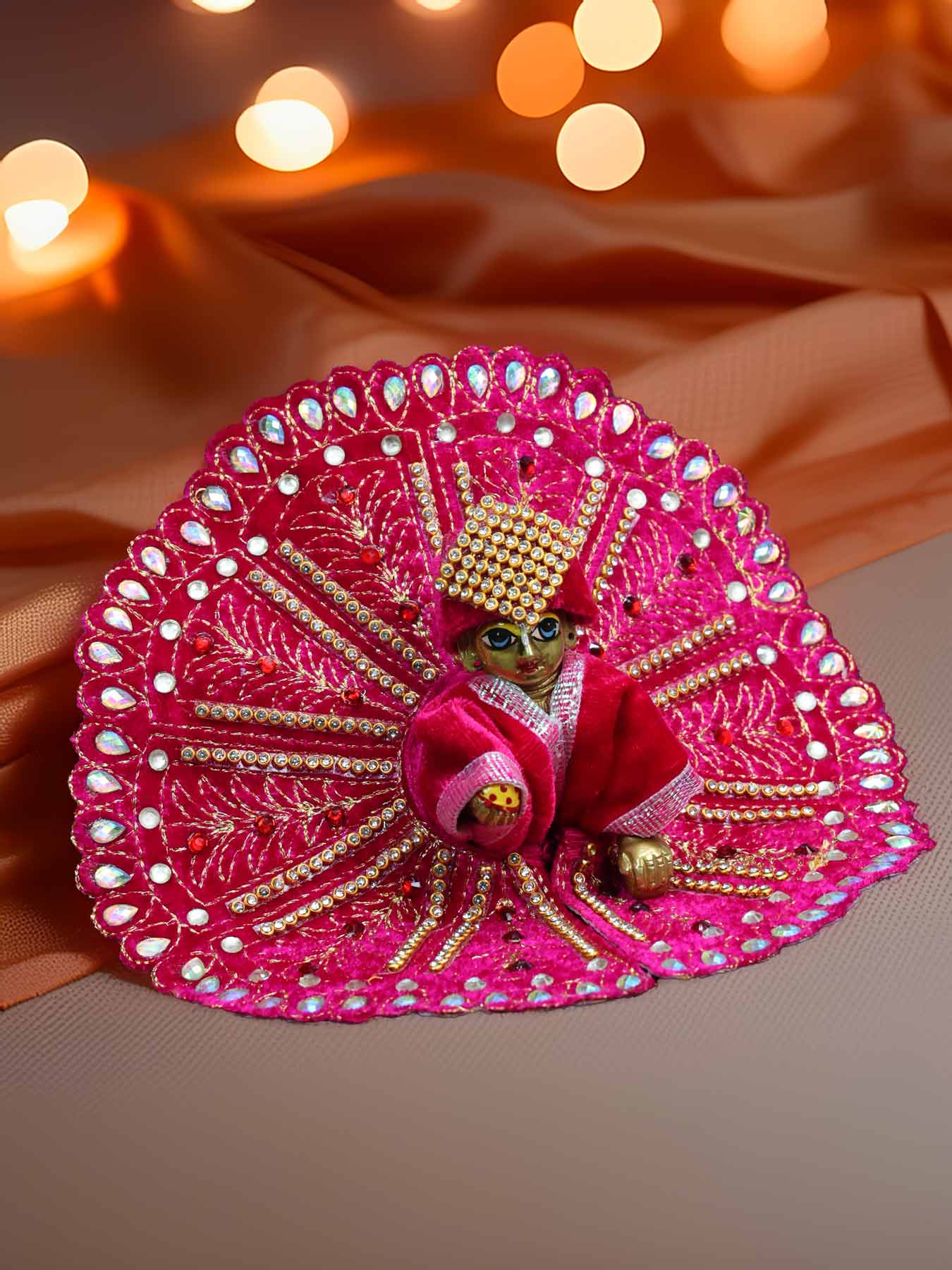 Anandotsav Pink dresses laddu gopal thakurji kanha ji bal om poshak  for mathura online best Janmashtami dress