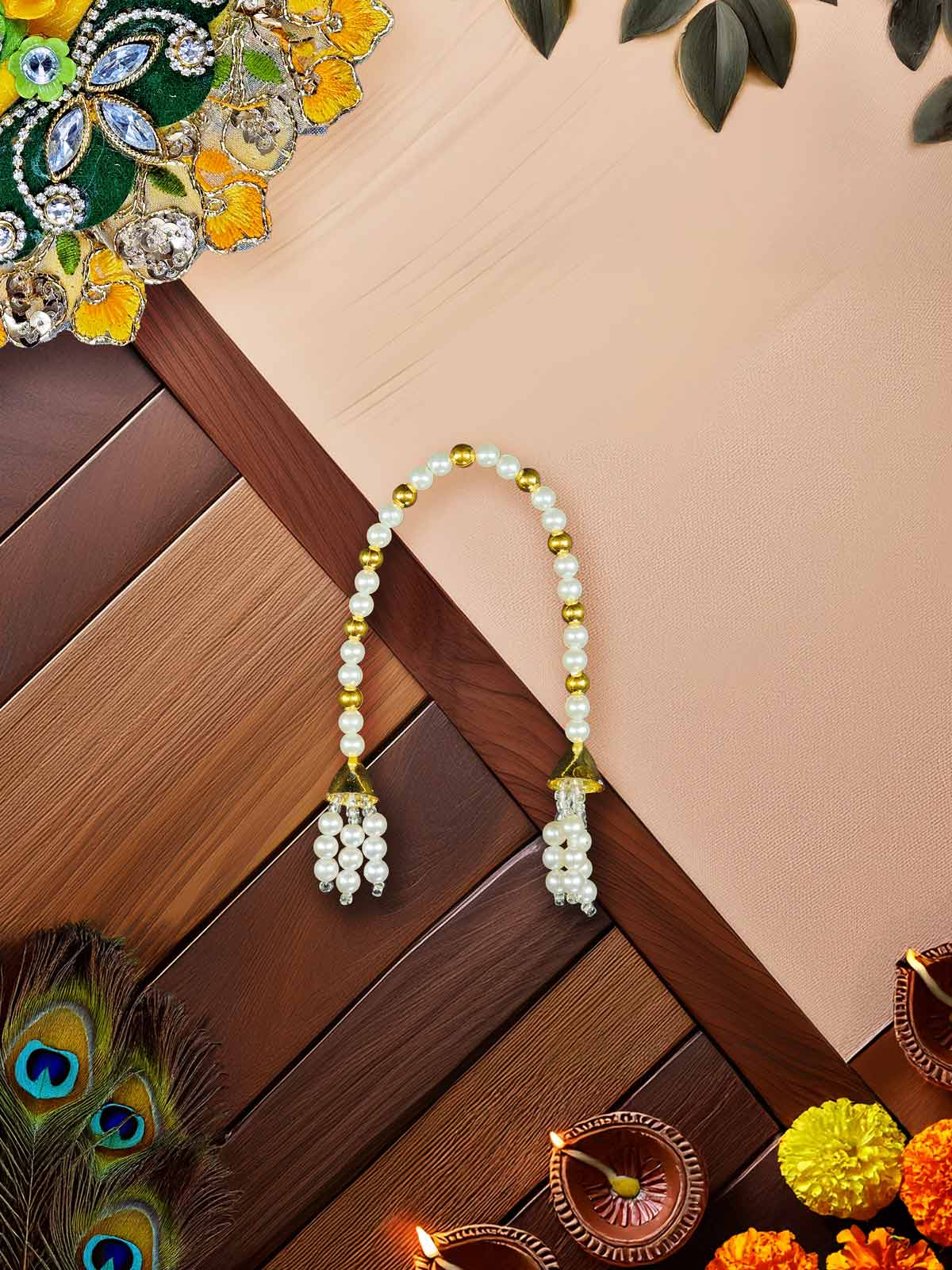 Basant Phoolwari Heavy dress laddu gopal thakurji kanha ji bal om poshak mathura online best