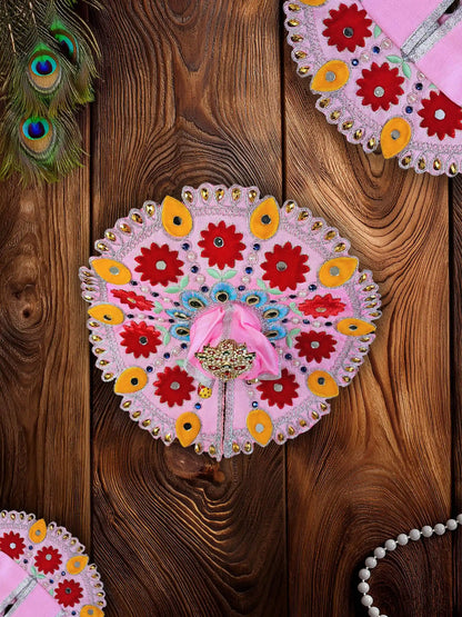 Blossom Royale pink laddu gopal bal gopal thakur ji kanha poshak dress 3