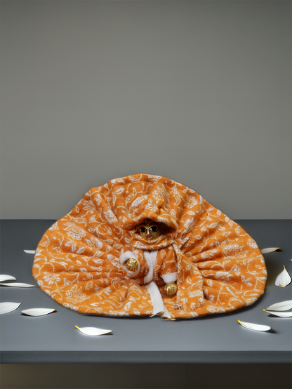 Braj Winter Kesariya Poshak Set ladoo dresses laddu gopal dress thakurji kanha ji bal om poshak mathura online best