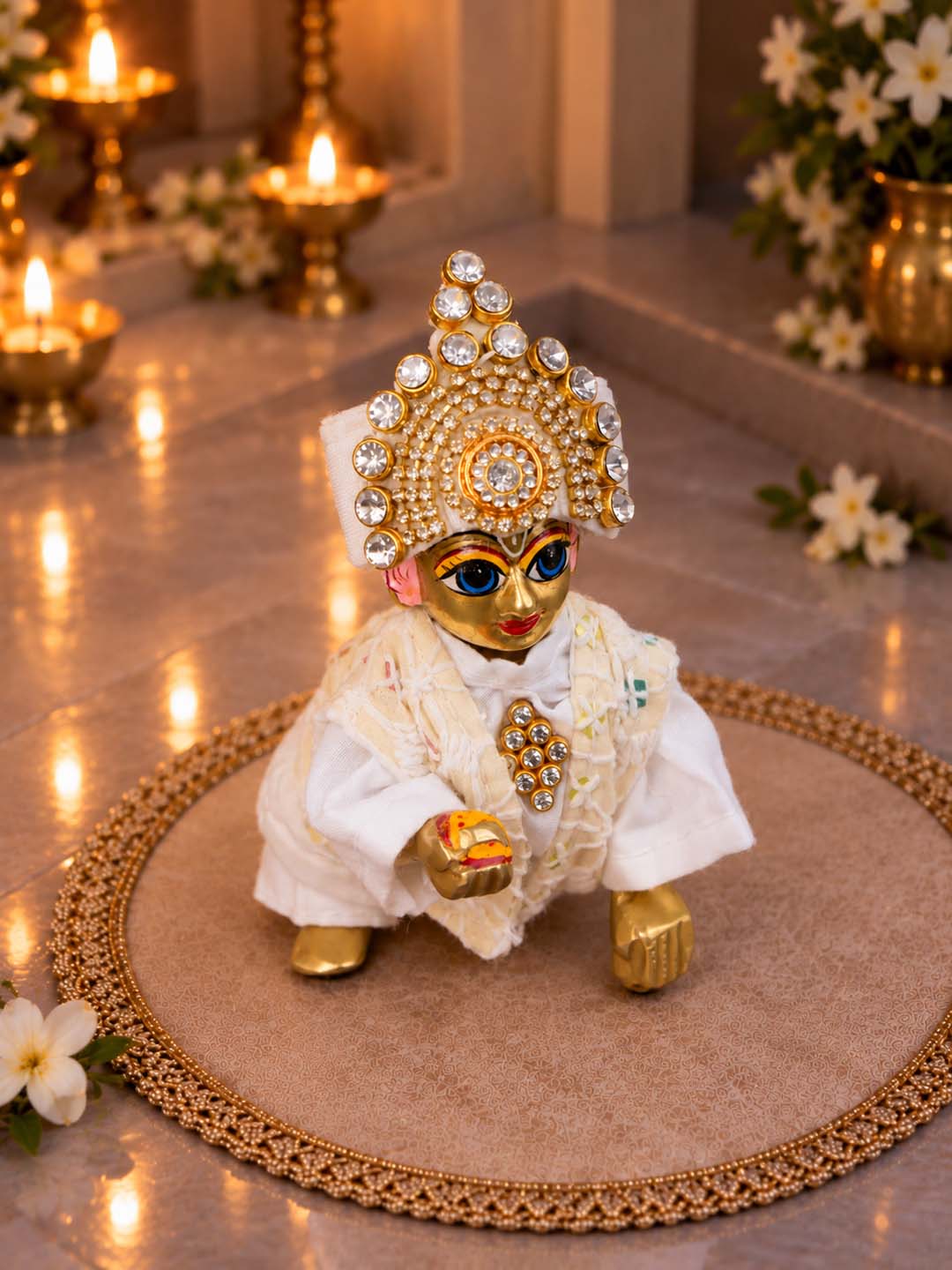 best Mathura wholesale manufacturer Laddu Gopal Dresses Online in India Winter Dress for Poshak Thakurji Kanha Ji Accessories Dhoti Kurta Set Pajama Aasan Janmashtami Special Summer Shringar Fancy Jacket Premium Festival Bistar Combo om poshak kanha thakurji bal lala lalla ladoo sharad purnima