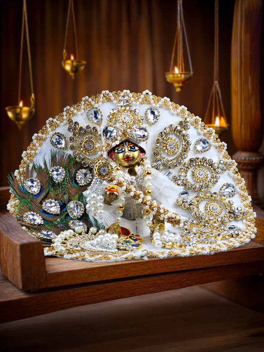Chandrika Peacock dresses laddu gopal thakurji kanha ji bal om poshak mathura online best Janmashtami for dress