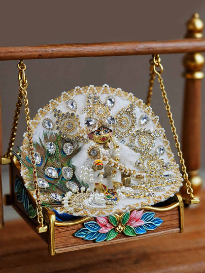 Chandrika Peacock dresses laddu gopal thakurji kanha ji bal om poshak mathura online best Janmashtami for dress 