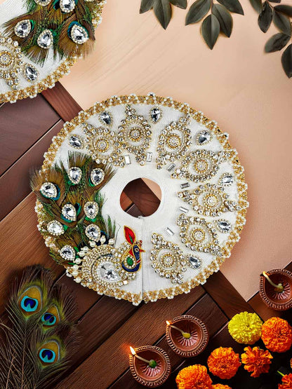 Chandrika Peacock dresses laddu gopal thakurji kanha ji bal om poshak mathura online best Janmashtami for dress 